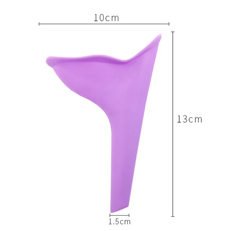 Women Urinal Outdoor Travel Camping Portable Female Urinal Soft Silicone Disposable Paper Urination Device Stand Up & Pee GYH
