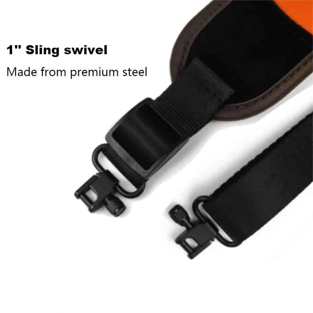 Gun Sling Neoprene Rifle Shotgun with Swivels Padded Anti-slip Shoulder Belt for Weapons Hunting Accessories