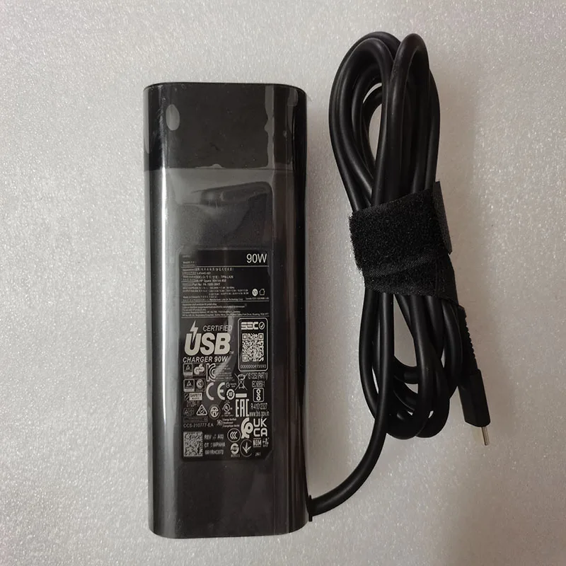 

NEW OEM 20V 4.5A 90W USB-C L45440-001 TPN-LA26 904144-850 For HP Pavilion plus 14-eh0001TU Laptop AC Adapter Genuine Puryuan