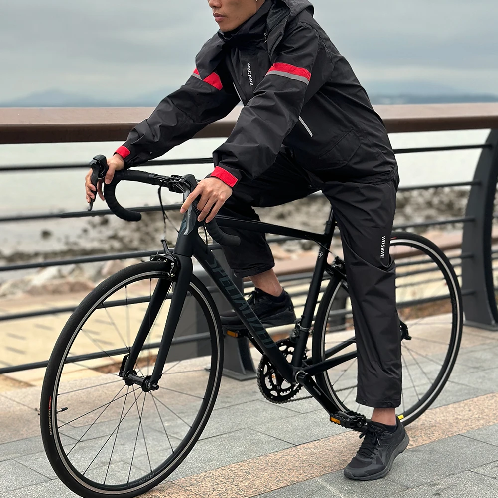 Conjunto Chaqueta Ciclismo Invierno Hombre Prueba Viento