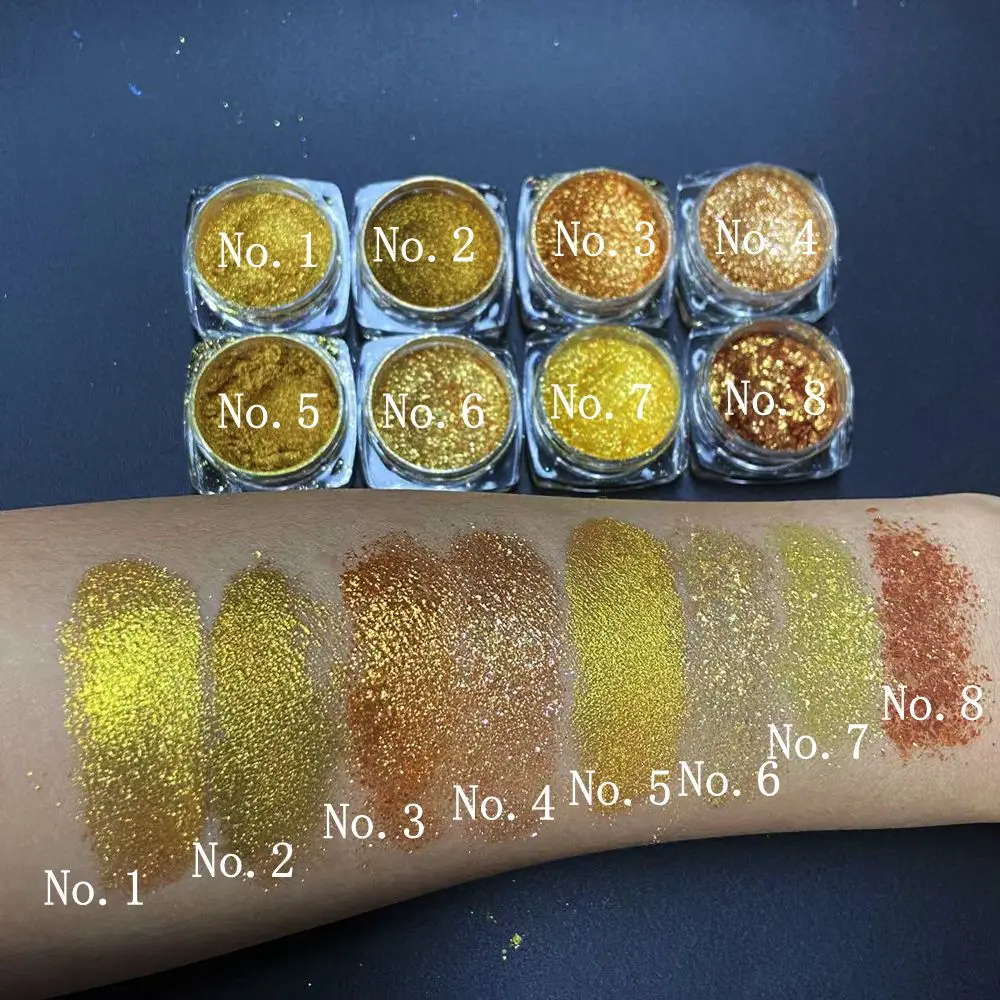 천연 골드 미네랄 쉬머 다이아몬드 안료 파우더 메이크업 아이 섀도우 네일 에폭시 수지 염료 수제 비누 착색에 적합