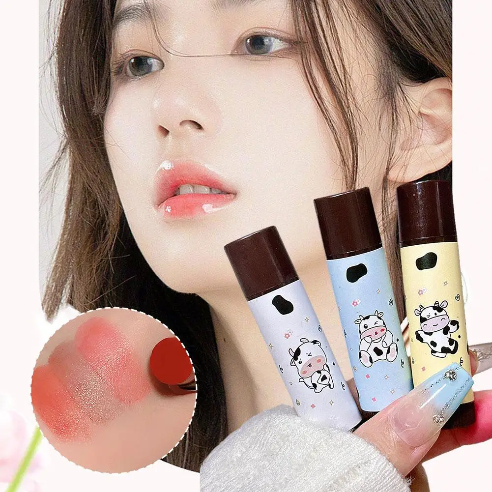 Cute Cow Lip Balm Long Lasting Moisturizing Nourishes Line Lips Lip Reduce Hydration Anti-drying Lipstick Care Aging Lip An H0j5