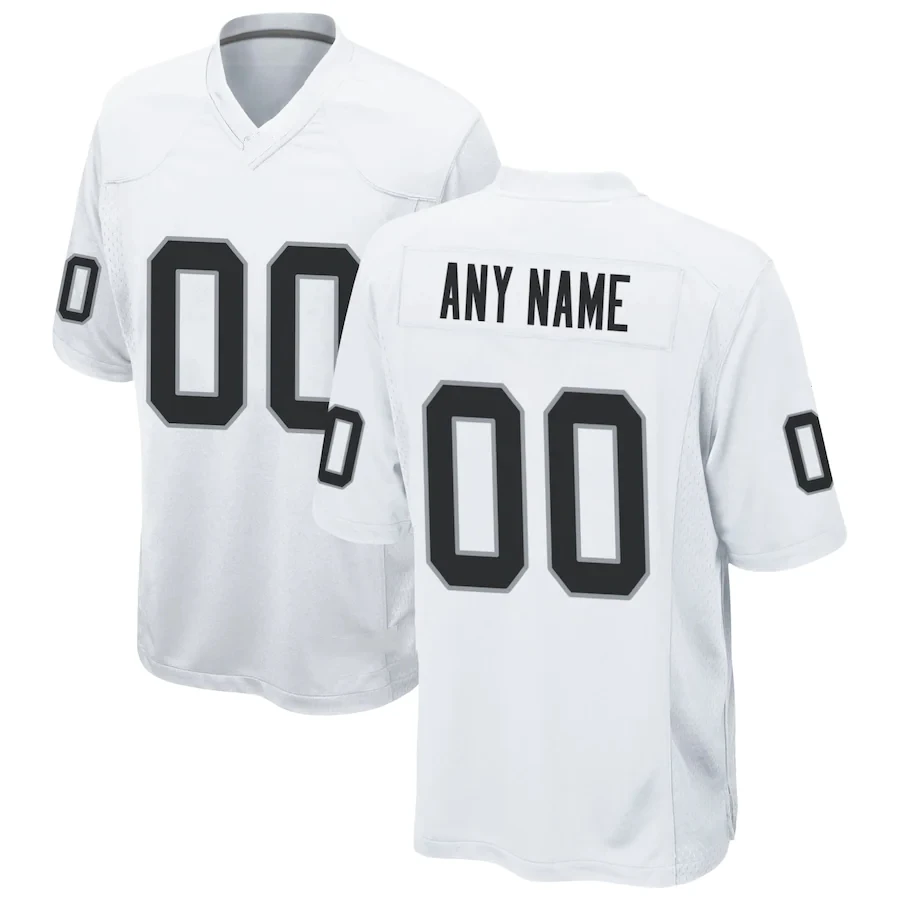 Custom Las Vegas America Football Jersey Football Shirt Name No. 17 Adams 8 Jacobs All Stitched Us Size S-3XL