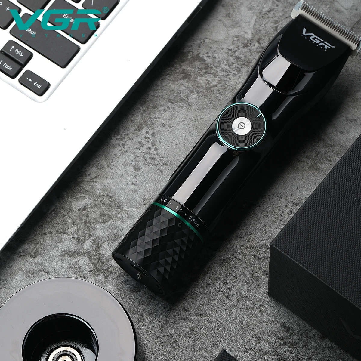 VGR المهنية مقص الشعر المحمولة Usb قابلة للشحن الح...