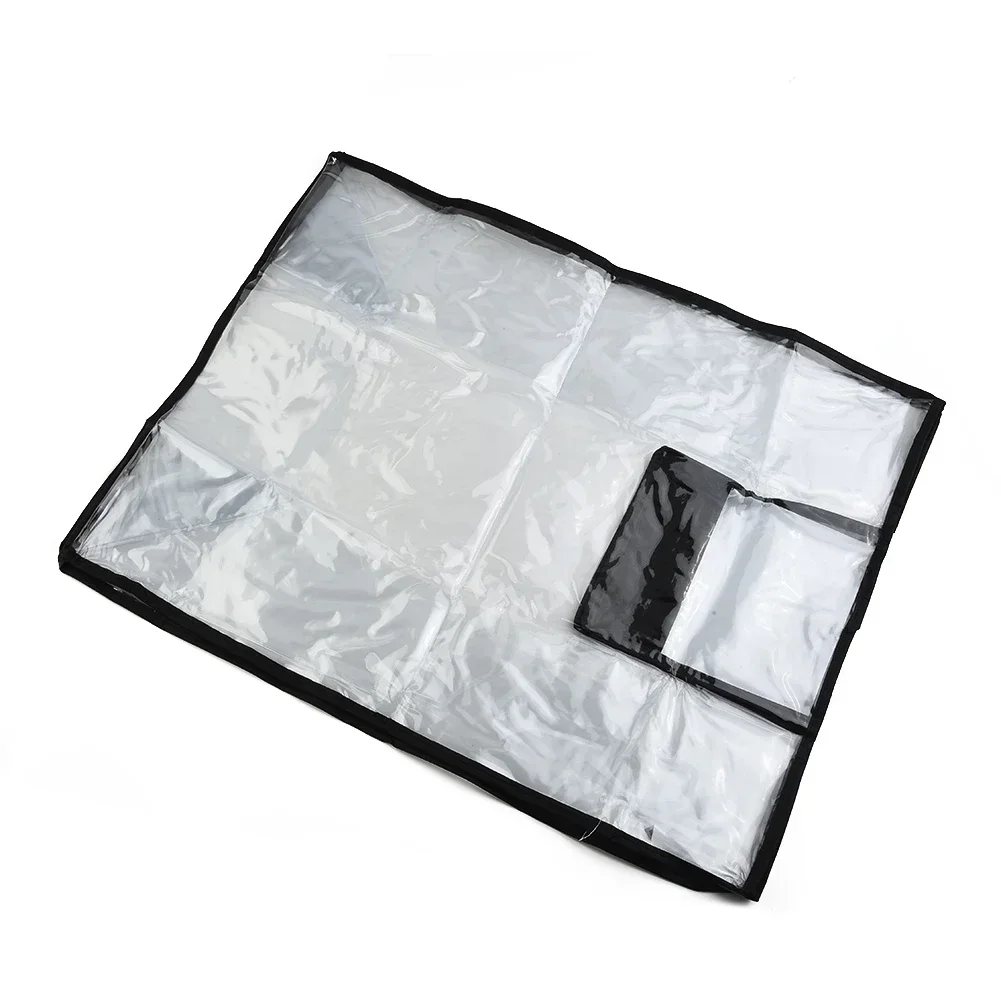 Protector Luggage Cover Luggage PVC Suitcase Transparent+black Travel Freeze-proofing 1pcs Baggage Cover