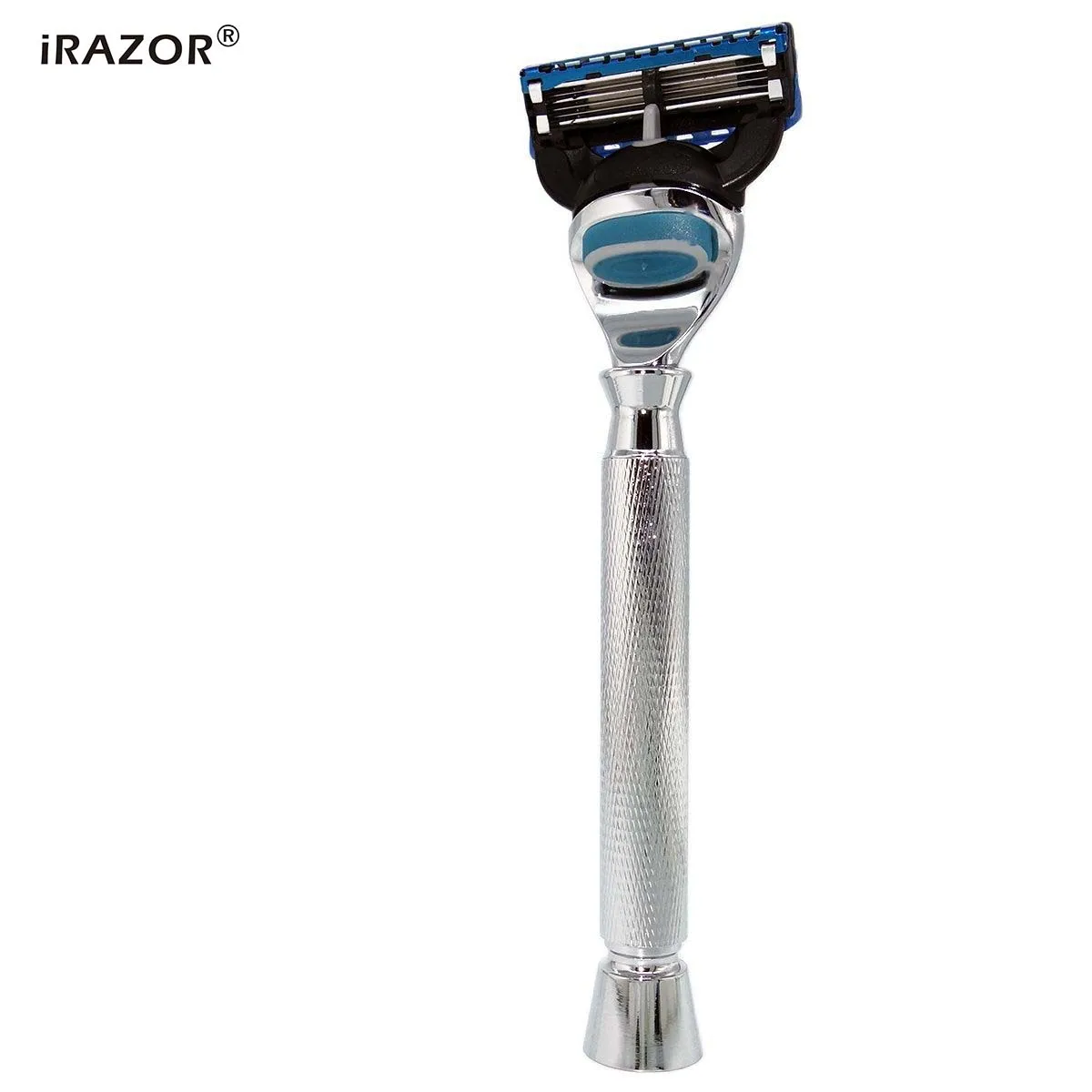 iRAZOR New Diamond Grip Men\'s Manual 5-Layer Fusion Razor Daily Grooming Comfortable Shaver Gift for Busband Father Boyfriend