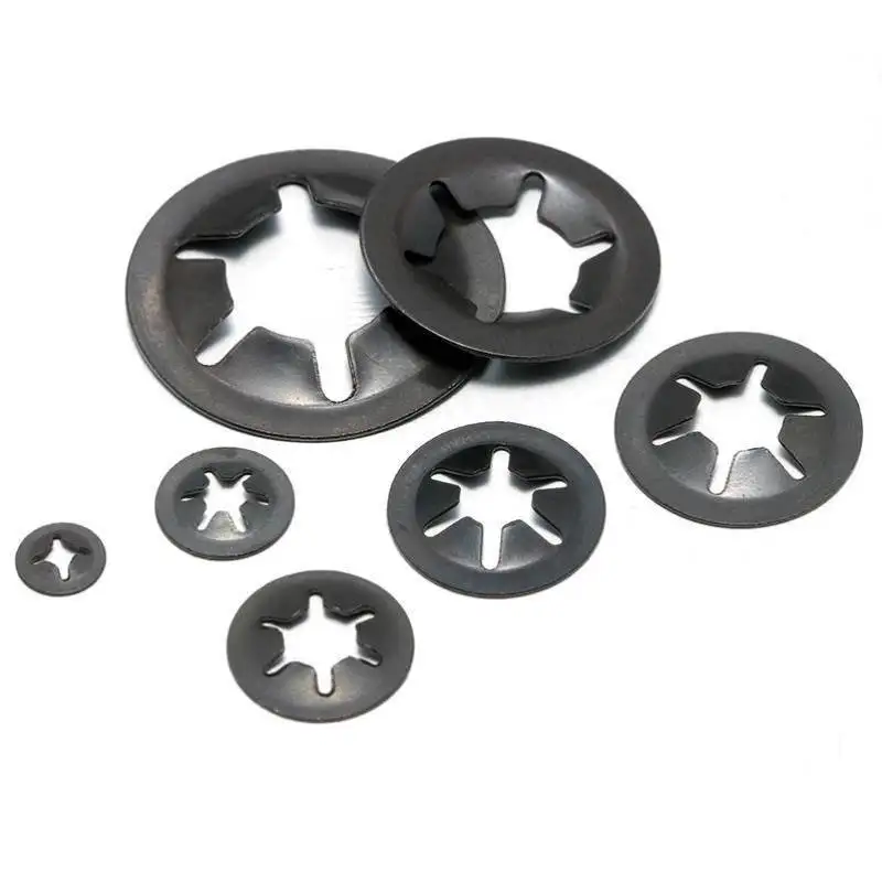 Retaining Ring 20-50pcs/lot M2 M2.5 M3 M4 M5 M6 M8 M10 M12 Star Lcok Plum Bearing Flower Washer Clip