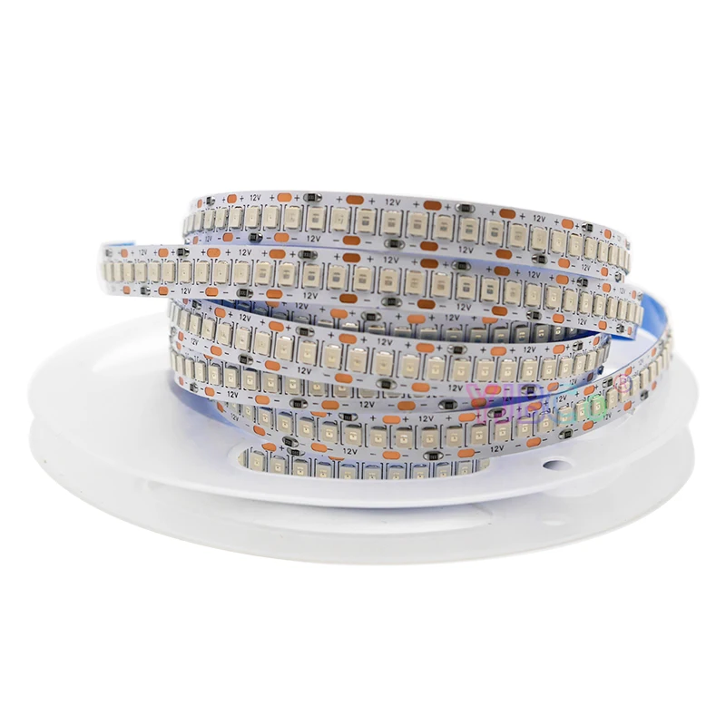 12V 5M SMD 2835 LED Strip 240Leds/m Warm White/White/Red/Green/Blue Flexible lights tape High brightness No waterproof White PCB 1pcs magnetic print bed sticker tape 3d printer 220 220mm coordinate printed hot bed surface sticker blue for 3d printer parts