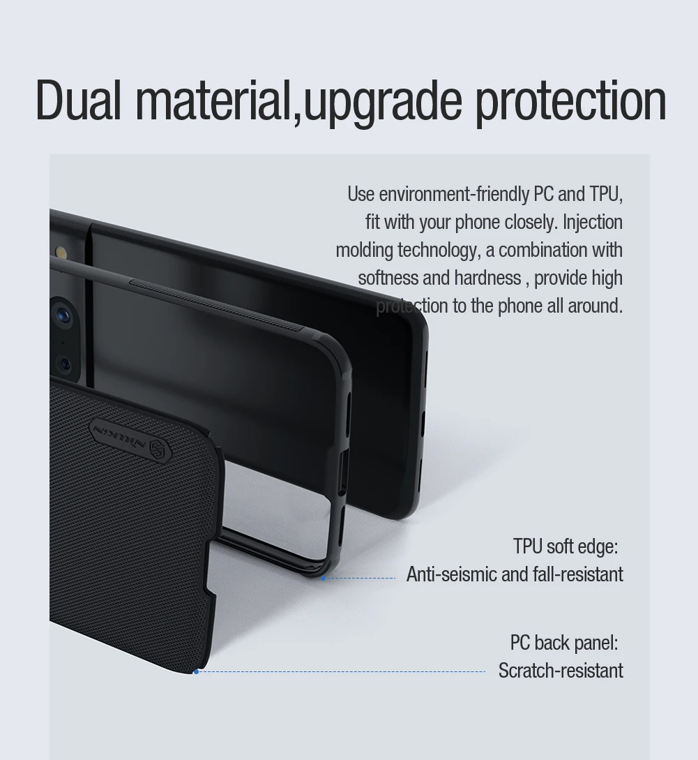 For Google Pixel 8 MagSafe Case Nillkin Frosted Shield Pro TPU Magnetic Wireless Charging Back Cover For Google Pixel 8 Pro Case