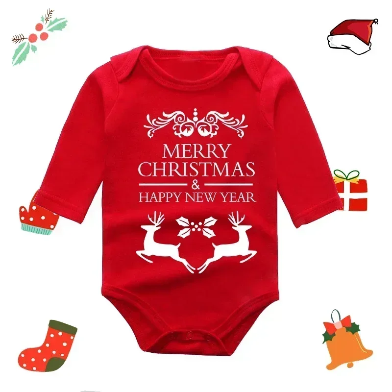 Cotton Romper Baby Bodysuit Summer Jumpsuit Baby Jumpsuit Baby Clothing Infant Newborn My First Christmas Rompers