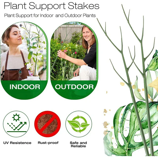 Műanyag Tét A Hegymászó Növényekhez. Növénytámogató Rácsos Kert Egyetlen Szárú Virág Tartóállvány - Image 2