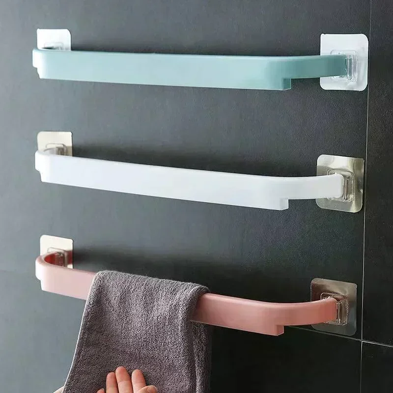 Extended Towel Rack Wall-Mounted Slipper Holder Bathroom Organizer with Multiple Storage Options Bathroom Accessories 1pcs