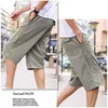 Mens Summer 100% Cotton Cargo Shorts Mens Casual Loose Multi pocket Plus Size Short Pants Outdoor Sport Hiking Jogger Shorts 6XL 2