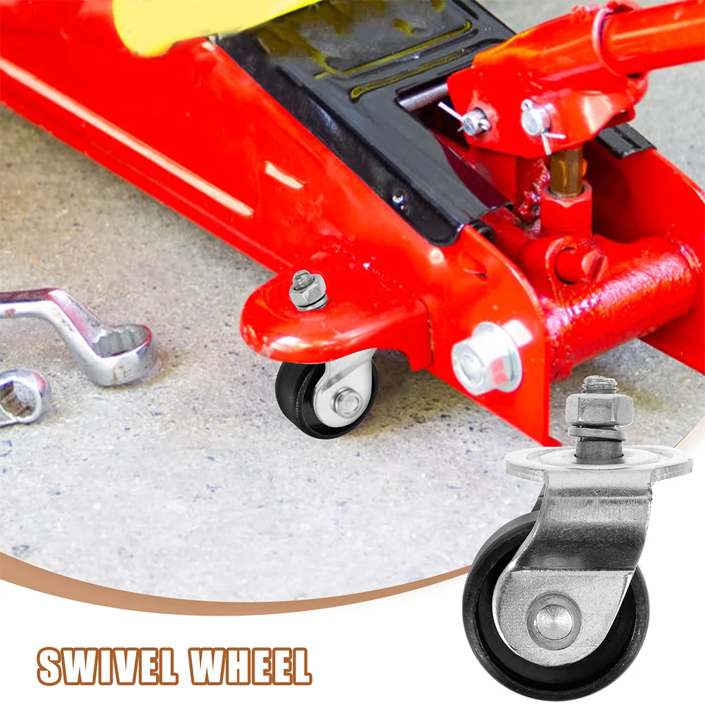 2pcs Floor Jack Caster Wheels Replacement Floor Jack Wheels Metal Jack Wheel for 2 Ton Jack 3
