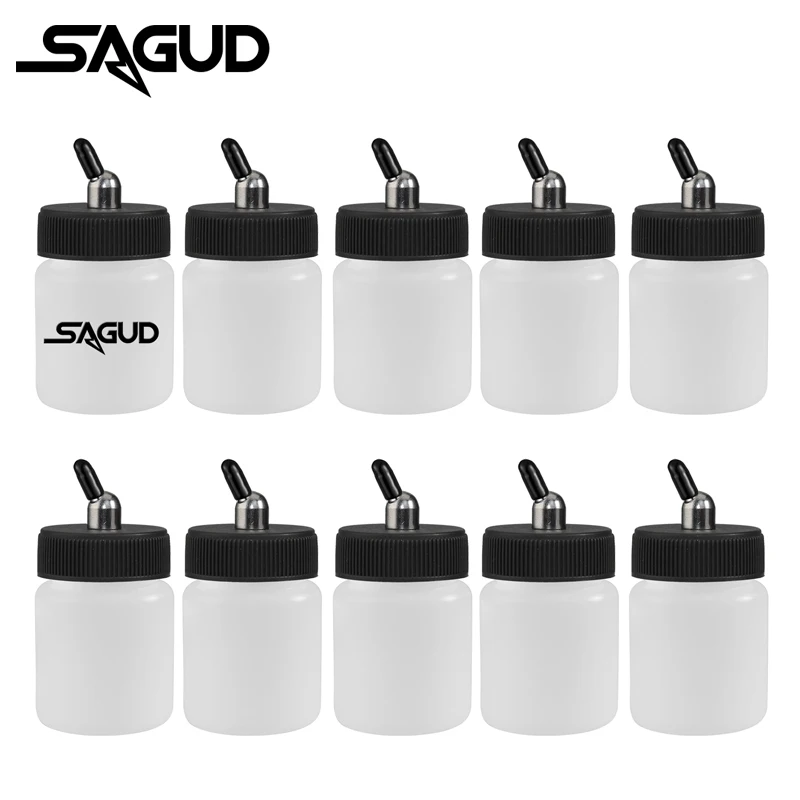 SAGUD 10pcs Glass Airbrush Bottles Kit 18cc (2/3 Ethiopia - View #4