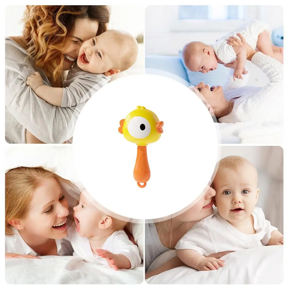 Description Picture 6 of itemCute Frog Duck Maracas For Music Enlightenment Creative Baby Musical Instrument Rattle Shaker Toys Kids Birthday Baptism Gifts