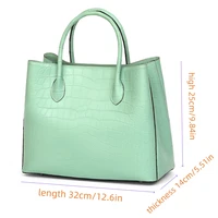 Sacs à la mode pour femmes, sacs de luxe, créations de designers, cuir de crocodile, noir/rose/marron/bleu/violet/kaki/blanc, sacs à main pour femmes. 2
