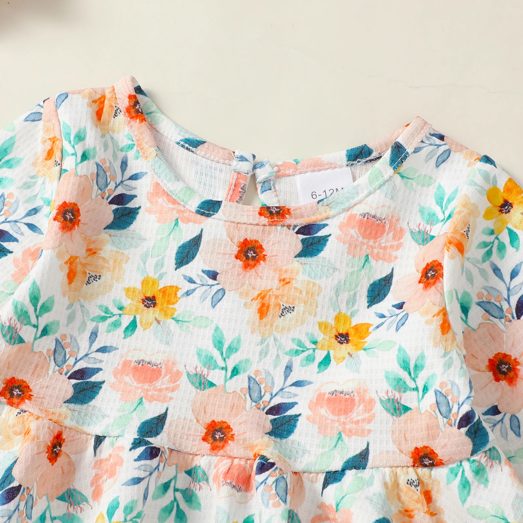Toddler Girl Floral Blouse & Jeans Set 2