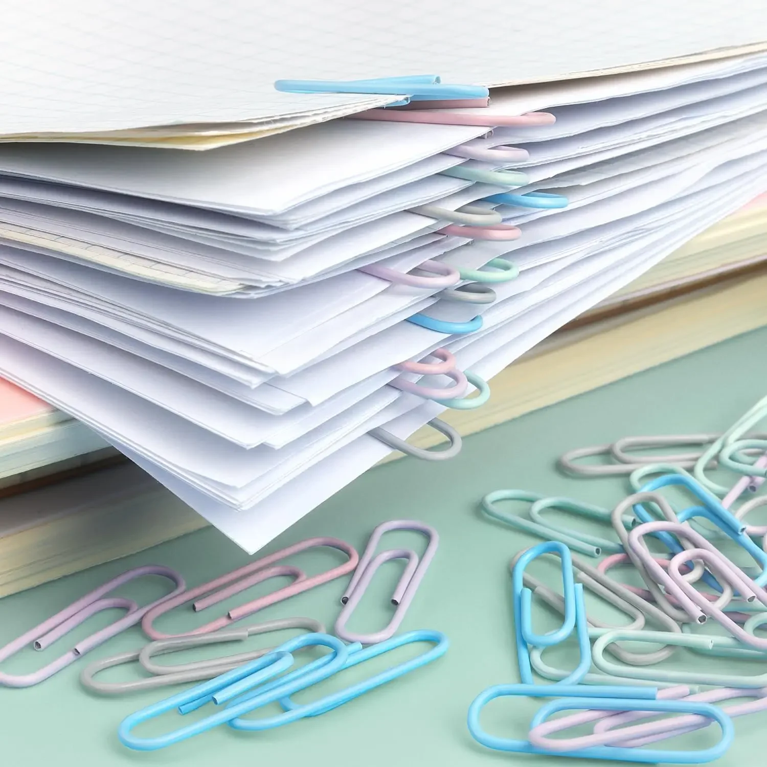 Colorful Metal Paper Clips Set 2