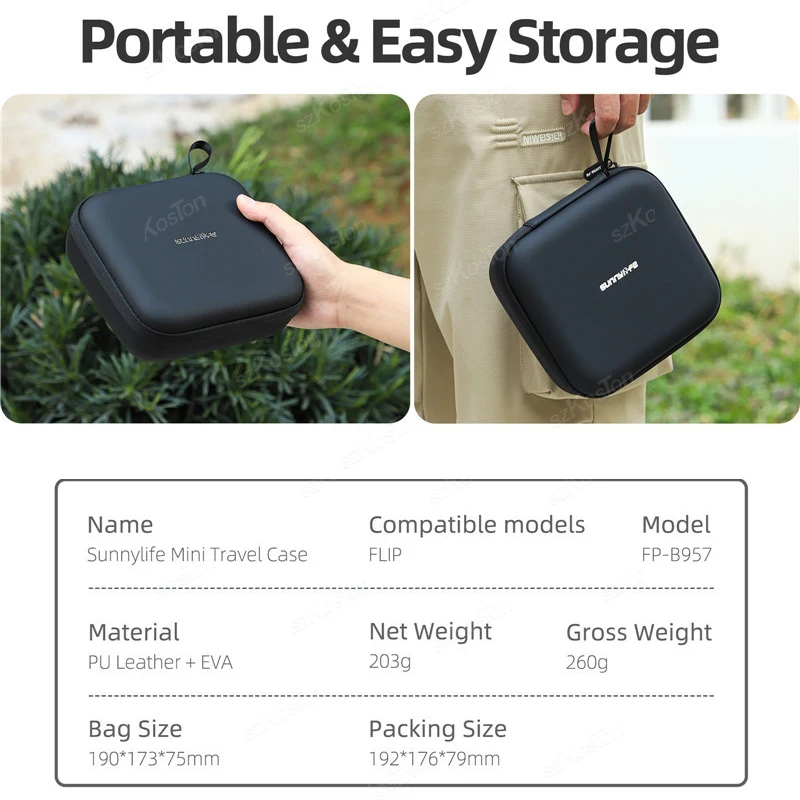 dji case handbag case drone storage bag Storage Bag For DJI Flip Organizer Protective Sleeve Case Portable Carrying Box Case Handbag For DJI Flip Accessories