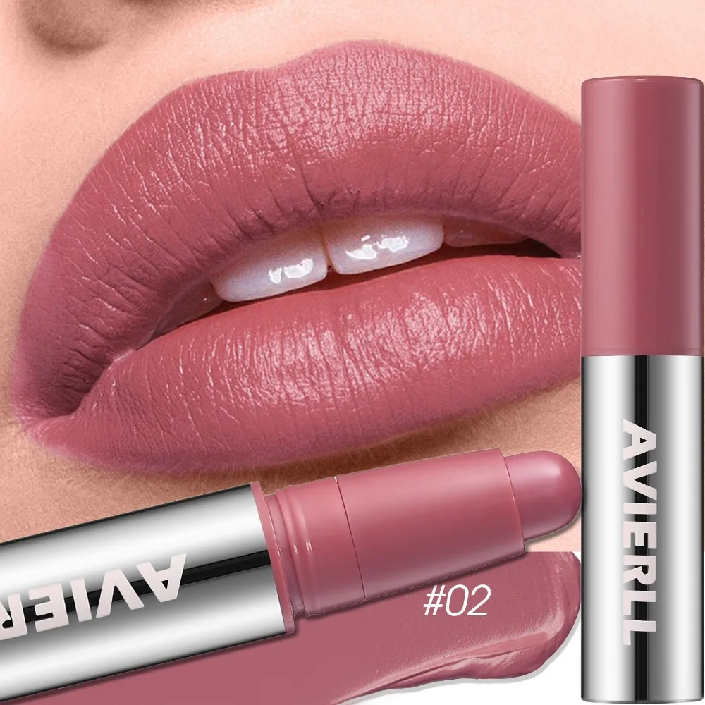 Smooth Matte Lipstick - Long-Lasting, Moisturizing, And Easy To Apply Lip Glaze With Rotating Pen Design - Waterproof Lip Makeup_voghion.com