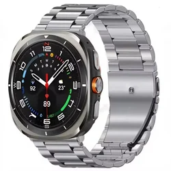 Luxury Stainless Steel Metal Watch Strap Replacement Bracelet - Watch 8 Classic 46mm (Titanium gray)