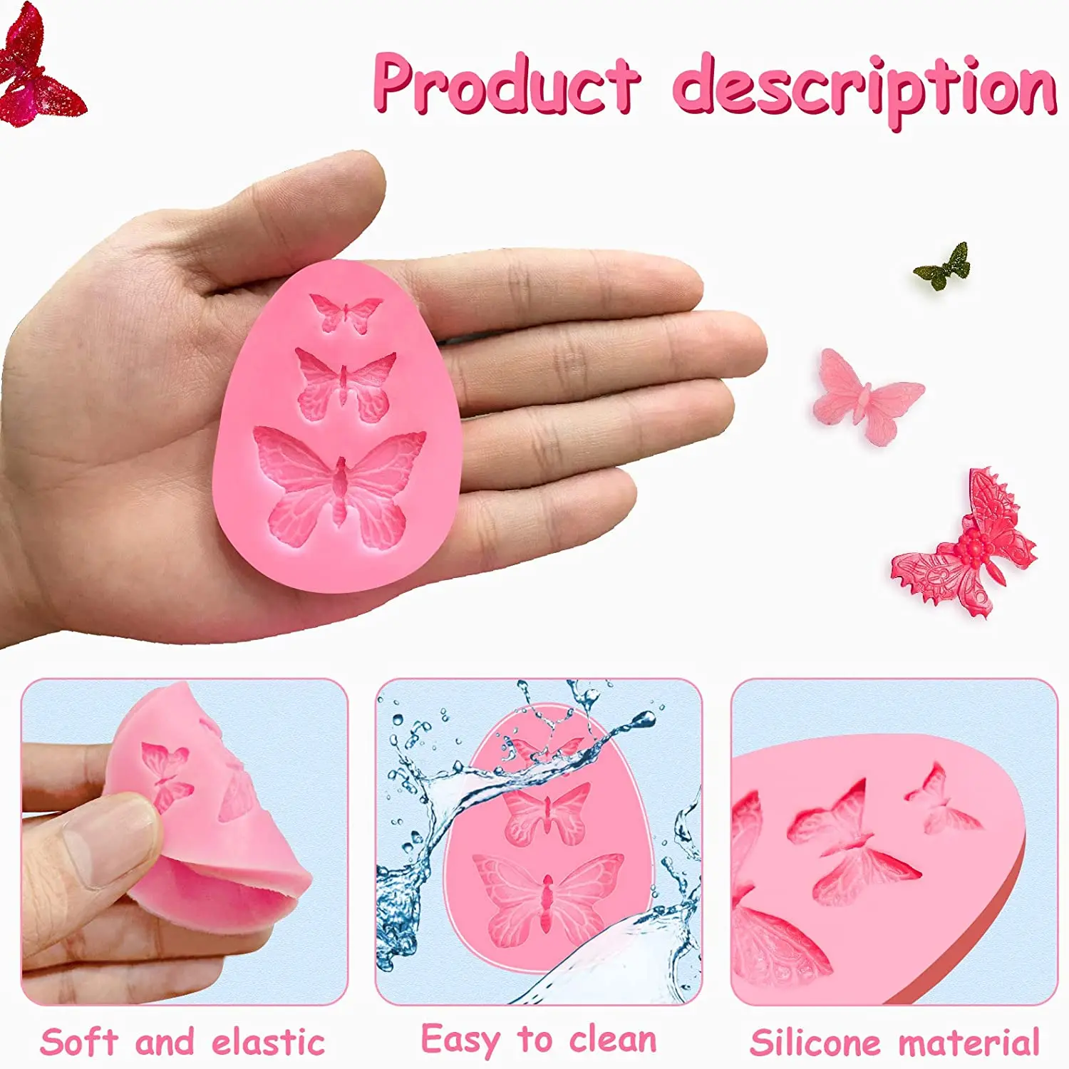 Small Silicone Butterfly Molds  Silicone Fondant Butterfly - 1pc Fondant  Molds Mini - Aliexpress