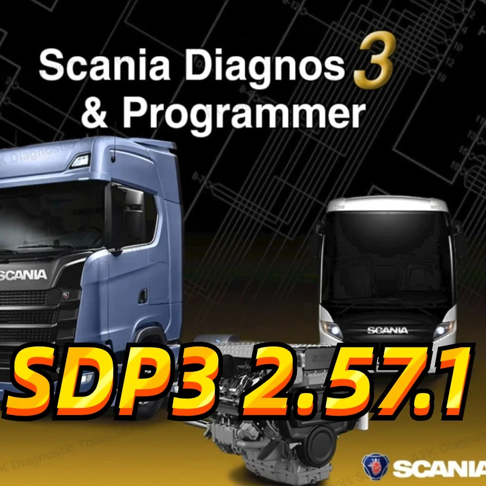 

2024 NEWEST softwar SDP3 2.57.1 FULL CHIP Normal Chip SDP3 Trucks Heavy Duty Diagnostics Wifi OBDII Scanner for Scania VCI Tools