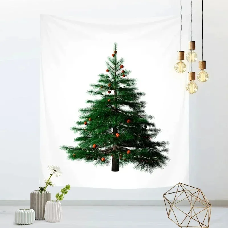 Large size Christmas Tree Bedroom Home Decoration New Year Party Tapestry Wall Tapestry Bohemian Decorative Mattress