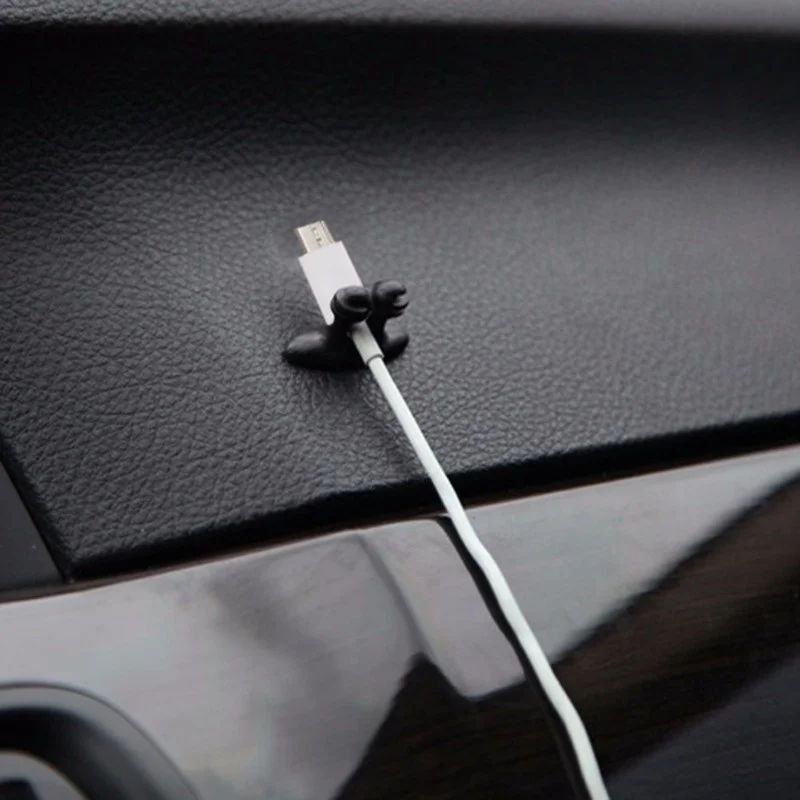 10Pcs/Lot Car Wire Cord Cable Holder Tie Clips Line Fixer Organizer Drop Adhesive USB Cable Car Clip Accessories