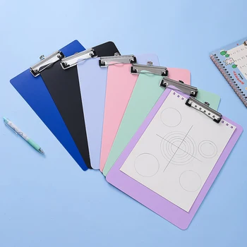 Tavola da scrittura A4, con clip in metallo per foglietti adesivi colorati, adatta per forniture per ufficio in scuole, uffici e aule.