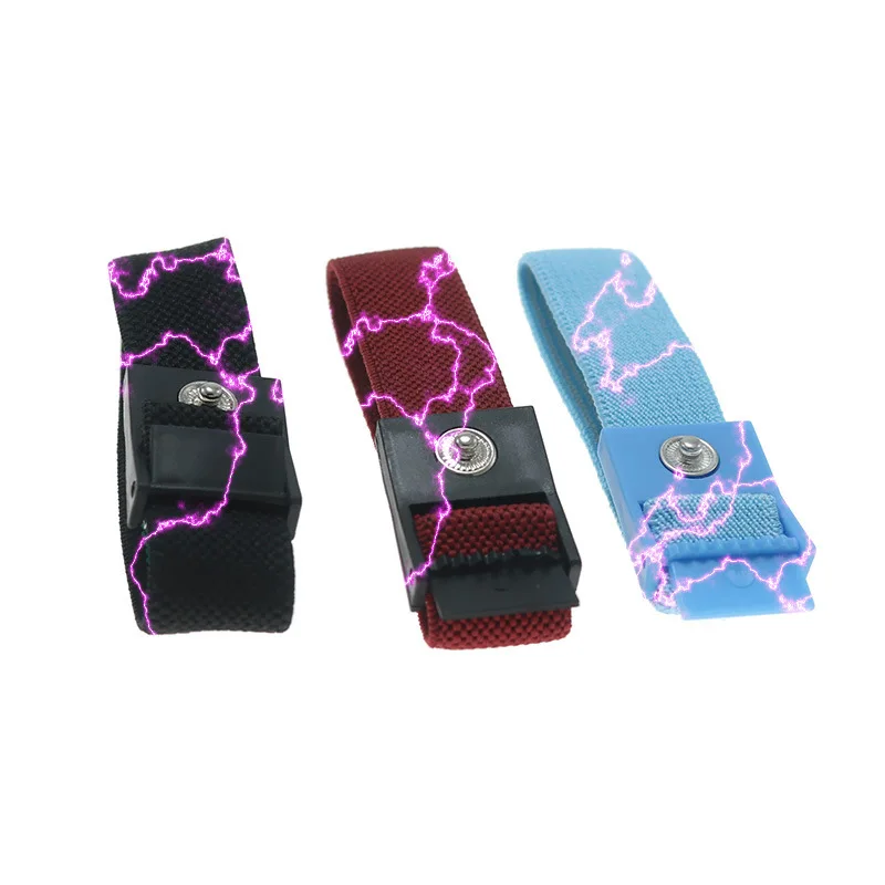 Conductive bracelet Adjustable Wrist Strap Band for Tens DDS Meridian massage instrument with 3.5mm snap