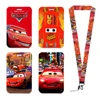 Disney Movie Cars Lightning McQueen Keychains Lanyard Rope for ID Card Employee Card Badge Holders Student ID Card Lanyard Set 1