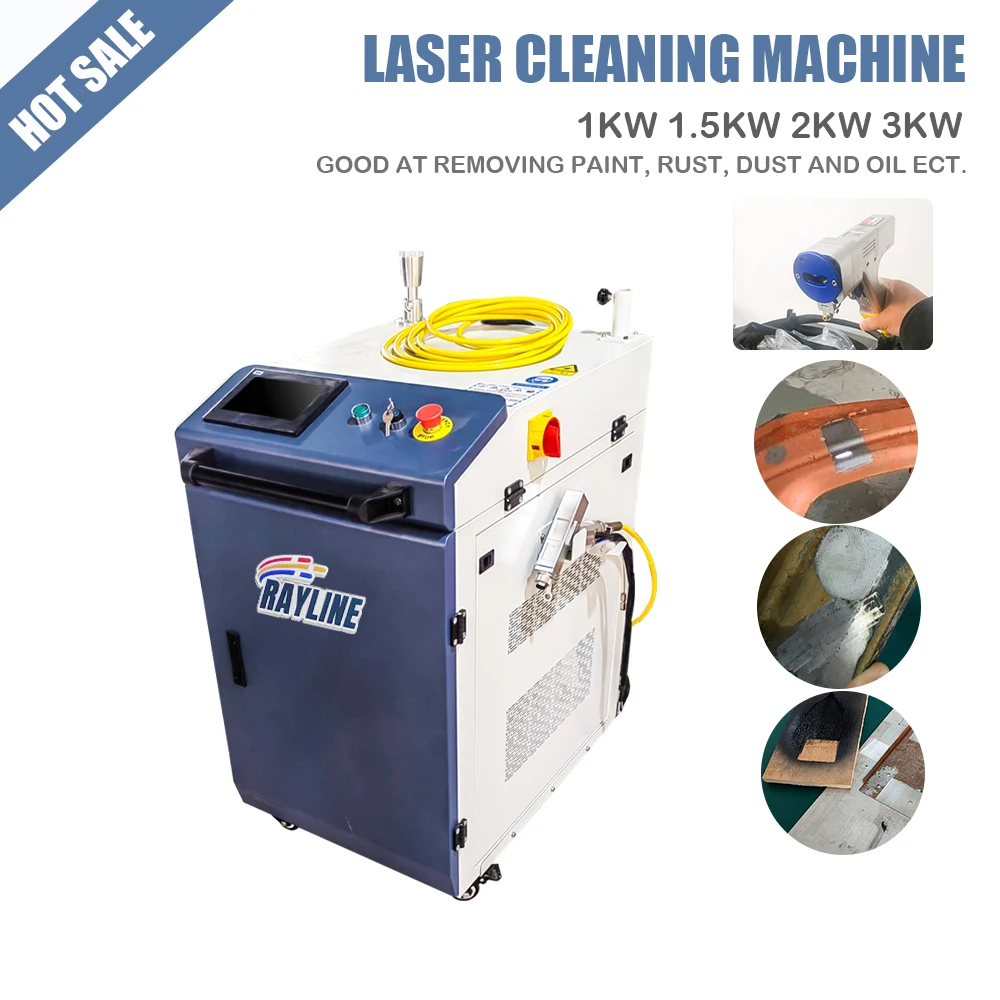 2023 Hot Model Factory Price Laser Rust Removal 1kw 1.5kw 2kw Handheld  Laser Derusting Cleaning Machine