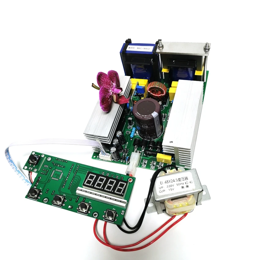 

28Khz 300W Ultrasonic Generator PCB For DIY Cleaning Machine Display Board Optional