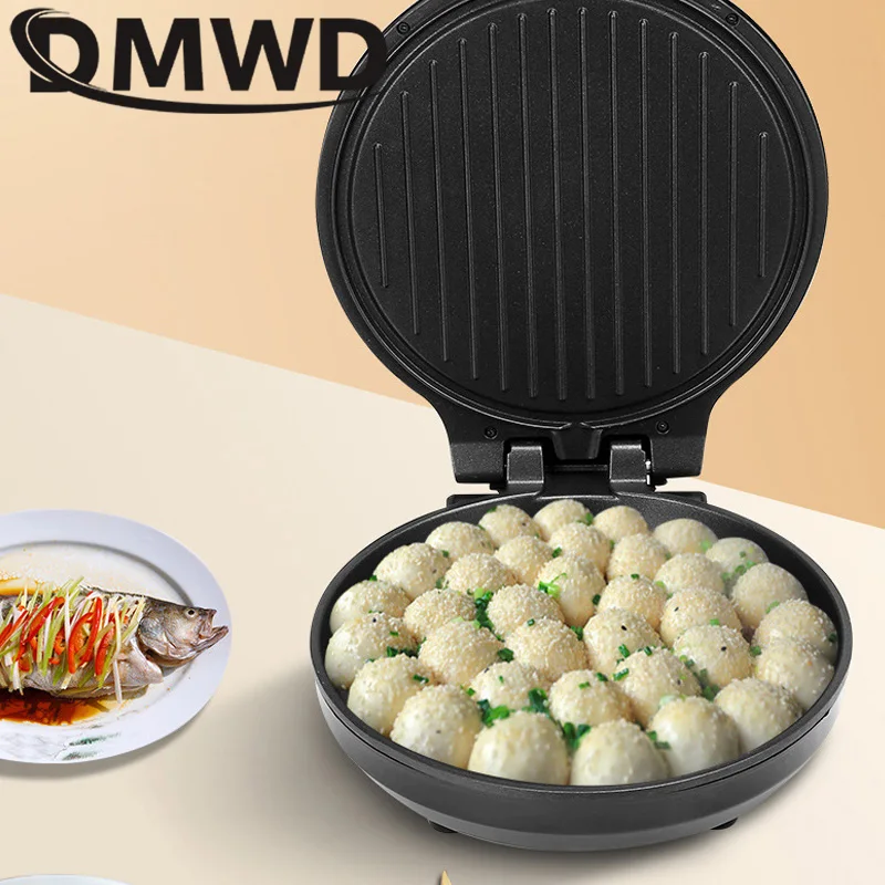 DMWD Electric Baking Pan 26CM Diameter Double-sided Heating Skillet Crepe Maker Non-stick Coating Pizza Pancake Grill 220V 2