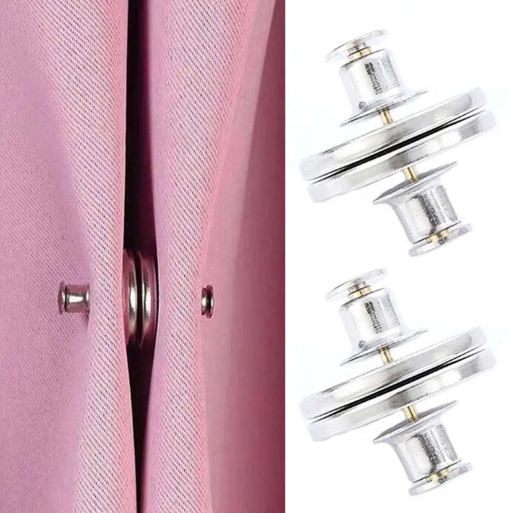 1 Pair Curtain Magnet Closure Prevent Light Leaking Strong Alloy Bathroom  Shower Curtain Weight Magnet Clasp Holdback Button Hom - AliExpress