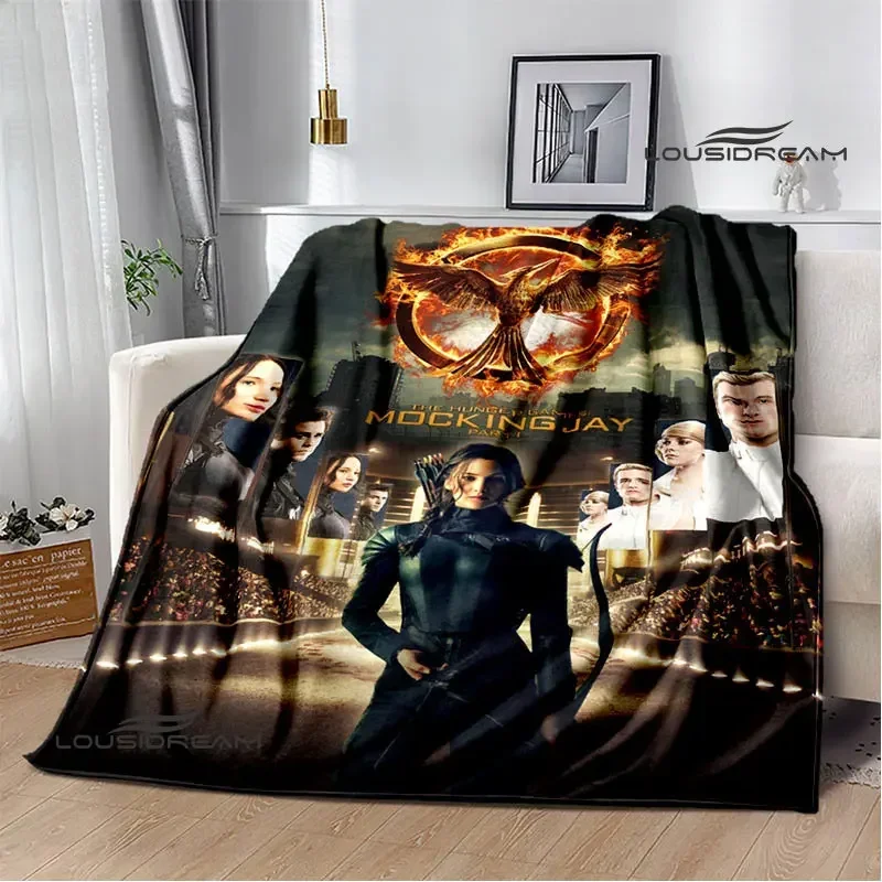 The Hunger Games Print Blanket Flannel Blanket Home travel blanket throw blanket thin blanket Warm blanket birthday gift 6
