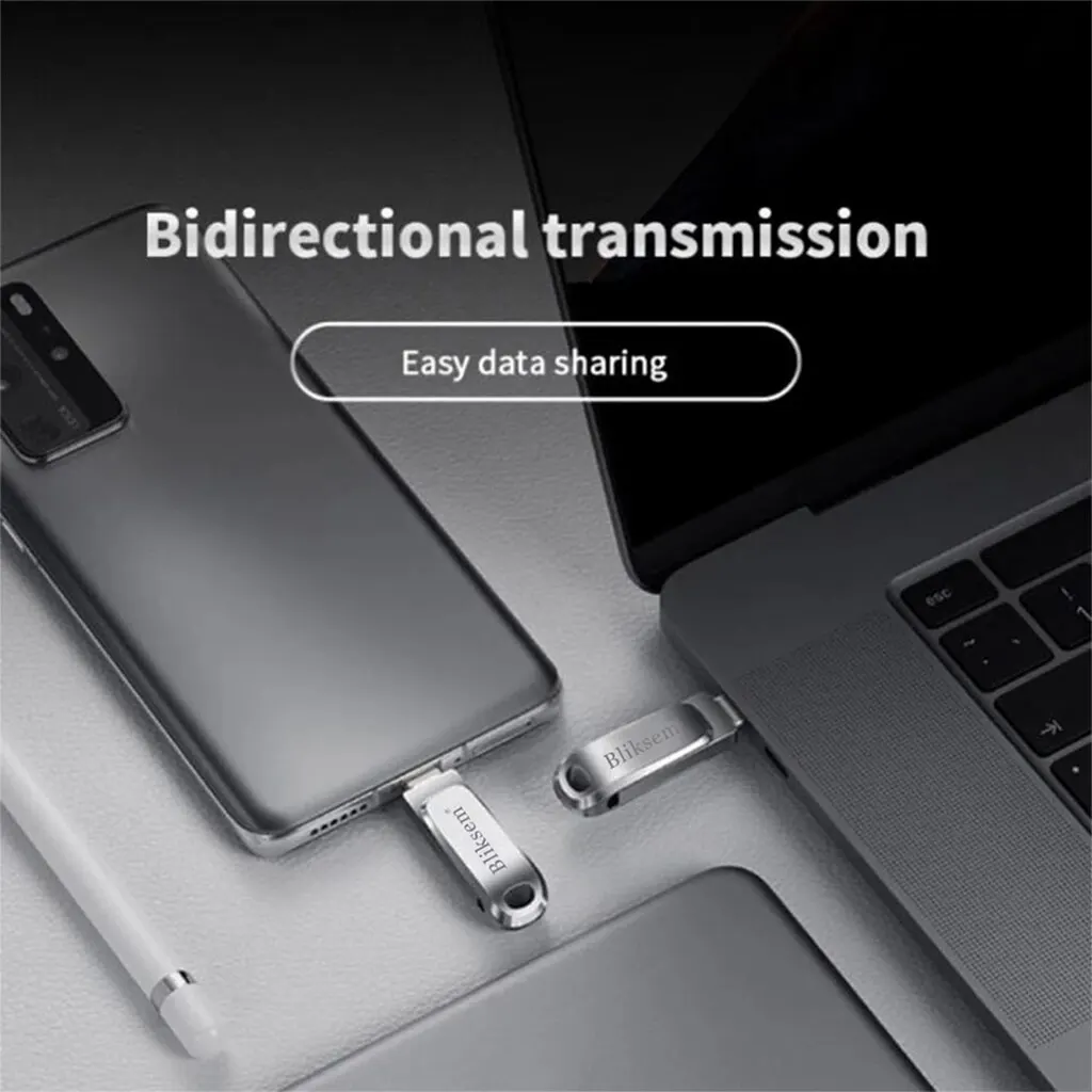 고속 데이터 전송, 대용량 스토리지, 견고한 내구성을 위한 USB Type-C USB 플래시 드라이브