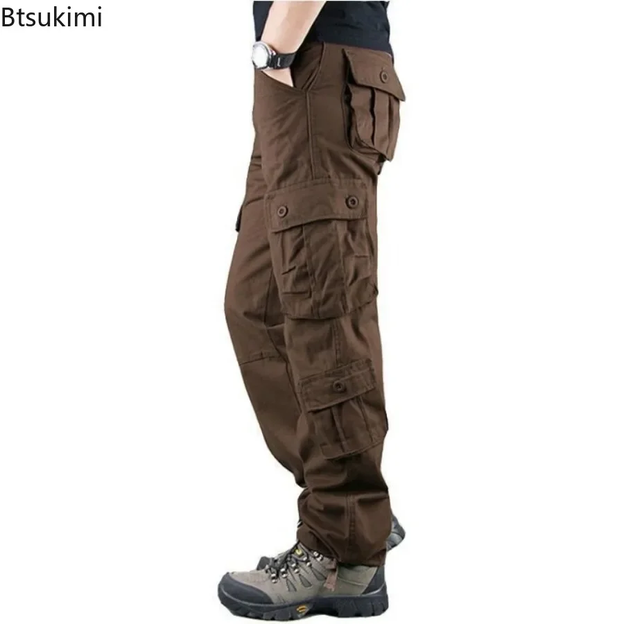 Pantaloni cargo mimetici da uomo Camo Cargo Multi tasche Pantaloni tattici militari Uomo Hip Hop Jogging Streetwear Pantaloni sportivi per uomo - immagine 2