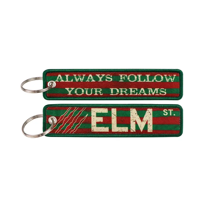 1pcs Computer Pop-up Window Quotes Embroidered Keys Tag Keychains For Motorcycles Backpack Fashion Key Ring Accessories Gifts - Image 91
