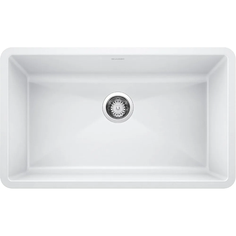 Kitchen Sinks,Super Single Bowl-White Sink, 32" L X 19" W,Kitchen Sinks