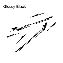Motorhome Vinyl Stripe Decals for Vehicle Decoration and Customization (Glossy Black)