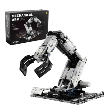 Set di Blocchi da Costruzione Braccio Robotico 1029 Pezzi, Modello di Braccio Meccanico Telecomandato, Decorazione da Scrivania, Giocattoli Fai-da-Te per Ragazzi, Regali per le Vacanze
