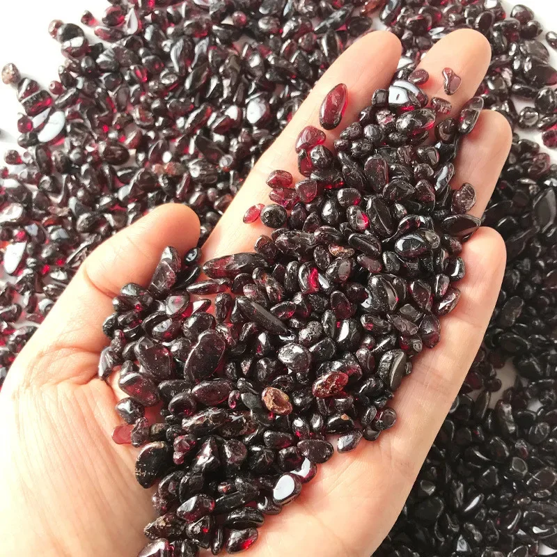 

100g Natural Red Garnet Quartz Crystal Polished Stone Rock Gravel Gem Healing E04 Natural Stones and Minerals
