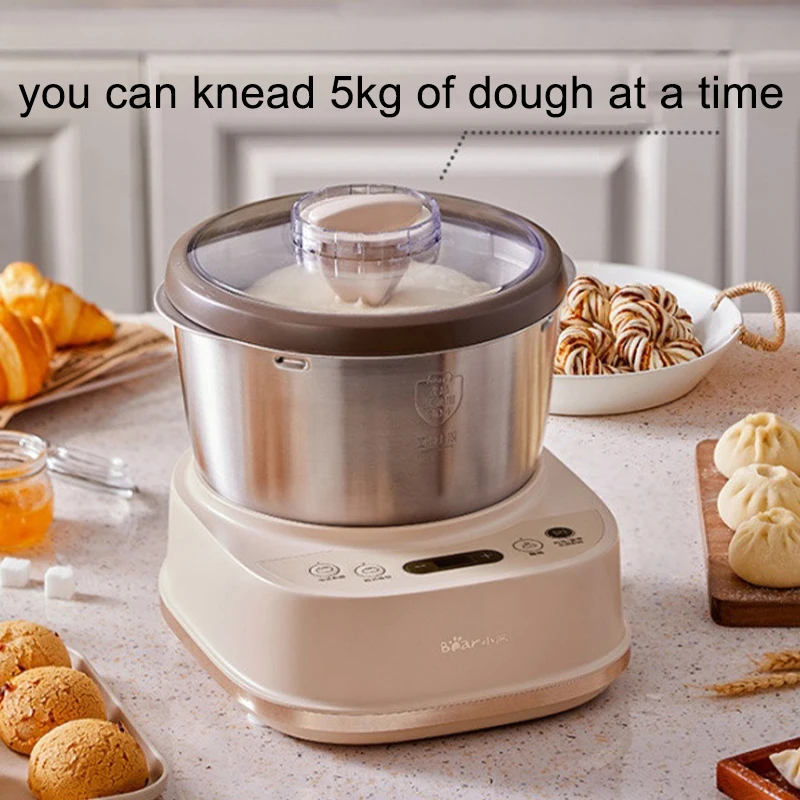 Flour mixer household small automatic fermentation kneading machine stirring cook machine commercial hair beating noodle alive 4