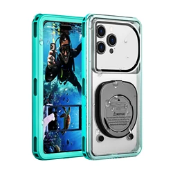 Shellbox Universal Waterproof Phone Pouch - Touchscreen Access, Dustproof & Drop Protection for Underwater Adventures (Lake Blue)