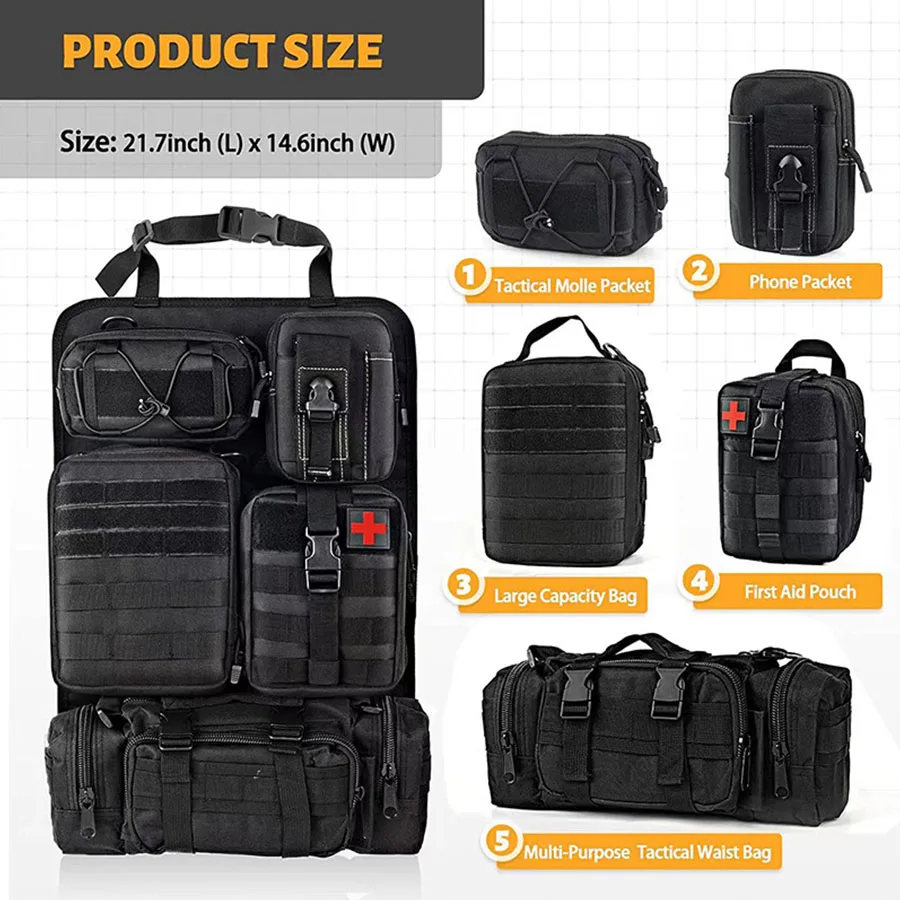 Tactical Car Seat Organizer 3