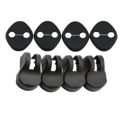 Durable Car Door Lock Covers - 4Pcs ABS Protector Accessories (8pcs whole set)