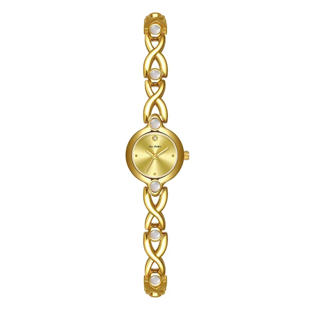 Alveria Gold Women Bracelet Watch